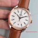 2017 Swiss Replica Omega Seamaster 2-Tone Rose Gold White Face Brown Leather Band Watch (10)_th.jpg